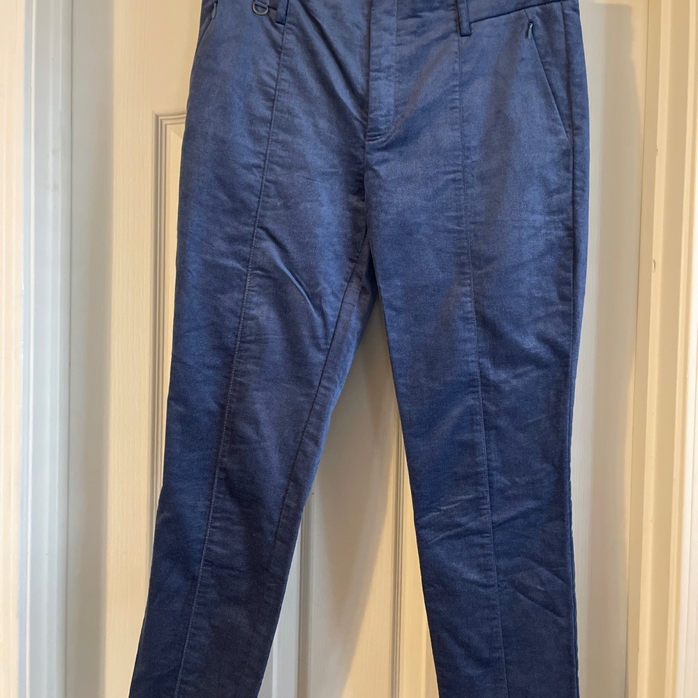 Anthropologie Blue Chinos Classic Straight-Leg